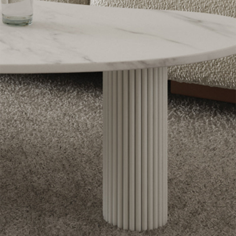 3 Legs Coffee Table Minimalist Slate Coffee Table for Living Room