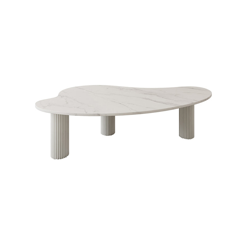 3 Legs Coffee Table Minimalist Slate Coffee Table for Living Room