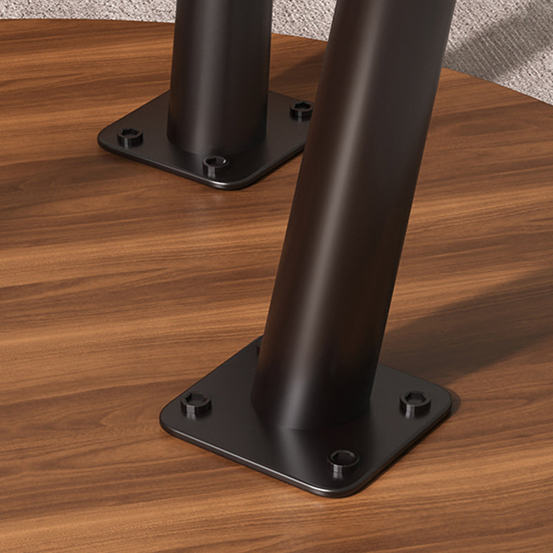 Transitional Round Tray Top Side Table Wood Tripod End Table for Living Room