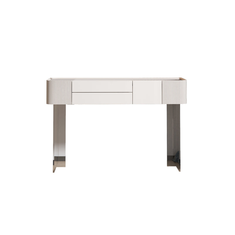 2-Drawer Contemporary Dressing Table Wooden Makeup Vanity Desk