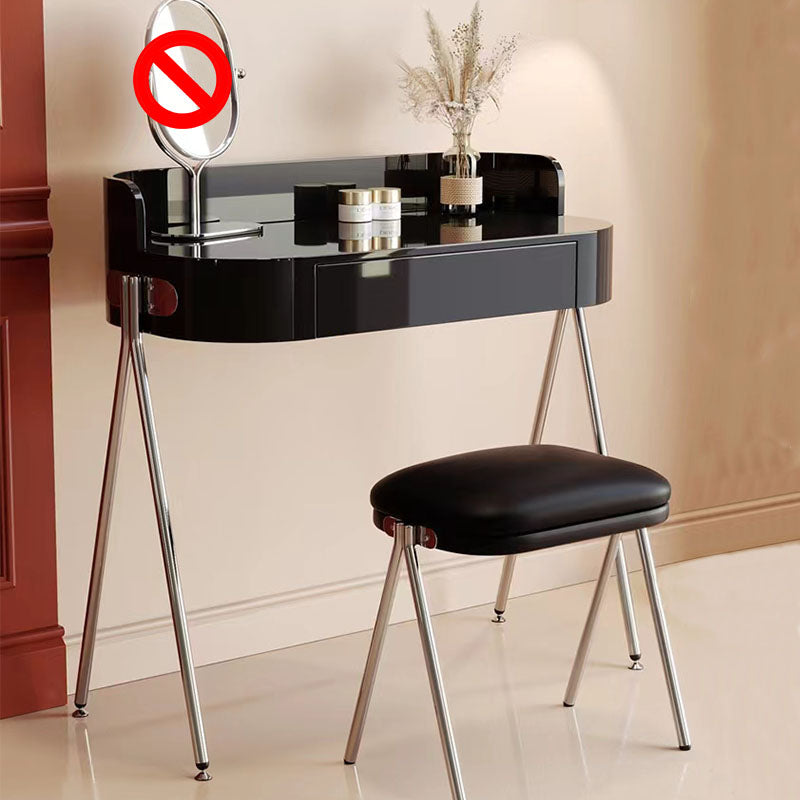 Contemporary Vanity Dressing Table 1 Drawer Black/White Vanity Tables
