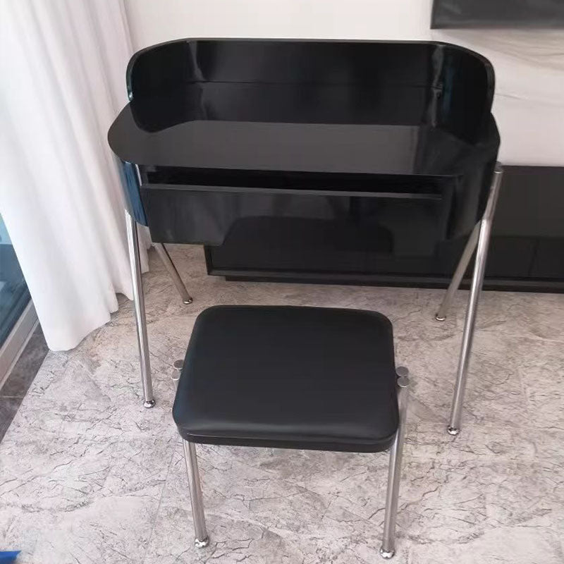 Contemporary Vanity Dressing Table 1 Drawer Black/White Vanity Tables