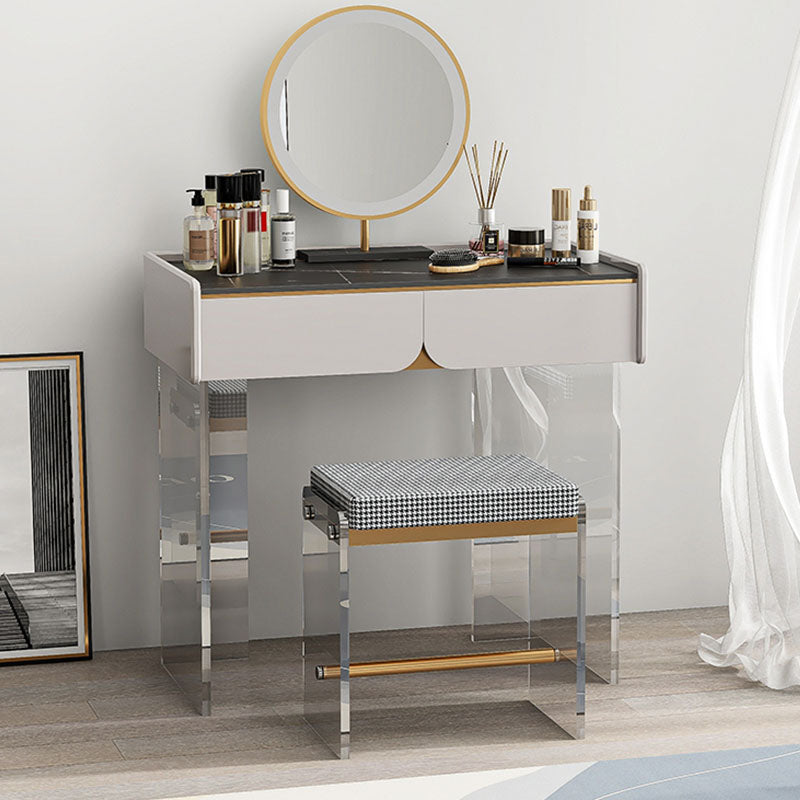 Contemporary 3 Drawer Makeup Vanity Set Black Vanity Dressing Table