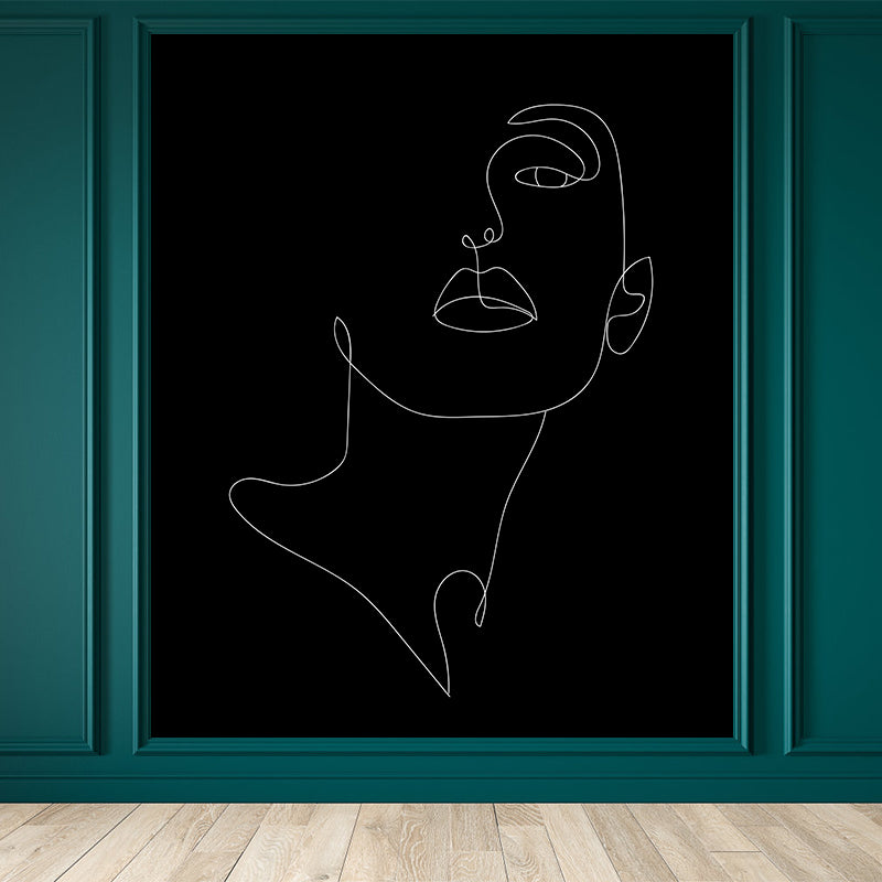 Illustration Environment Friendly Mural Wallpaper Line Art Indoor Wall Mural