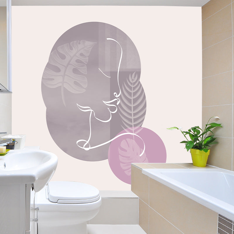 Illustration Environment Friendly Mural Wallpaper Line Art Indoor Wall Mural