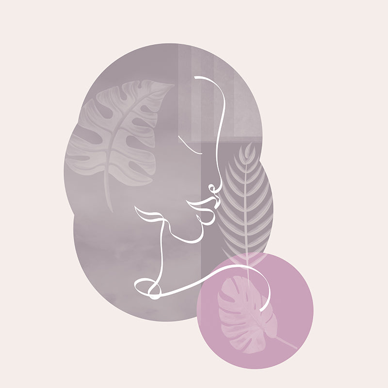 Illustration Environment Friendly Mural Wallpaper Line Art Indoor Wall Mural