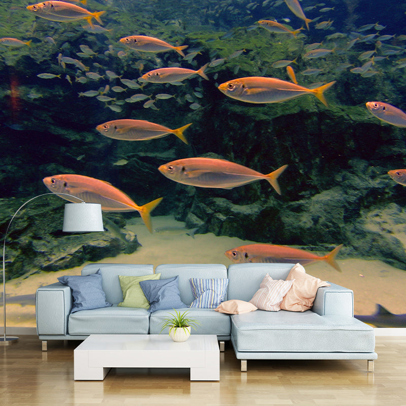 Decorative Wall Mural Seabed Pattern Drawing Room Wall Mural