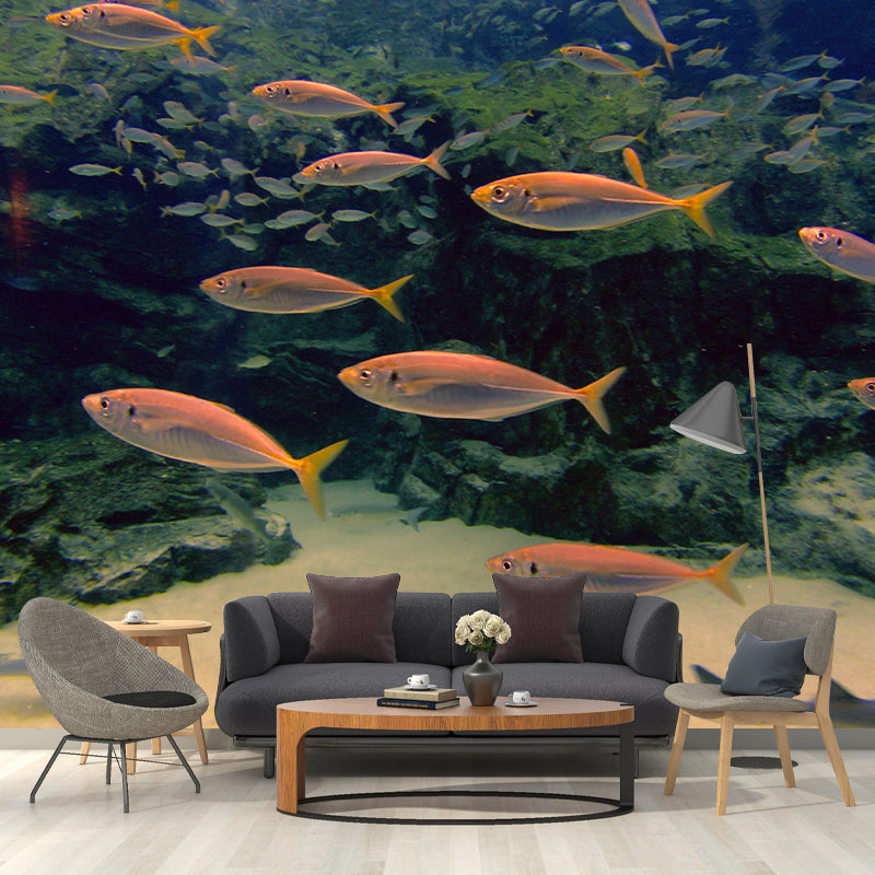 Decorative Wall Mural Seabed Pattern Drawing Room Wall Mural