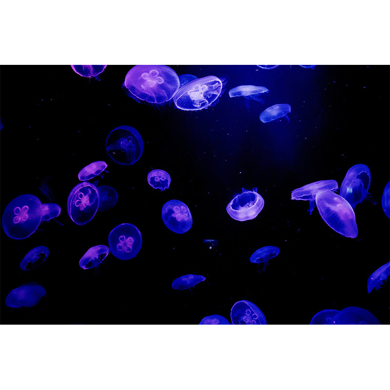 Fashionable Wallpaper Fish Patterned Drawing Room Wall Mural