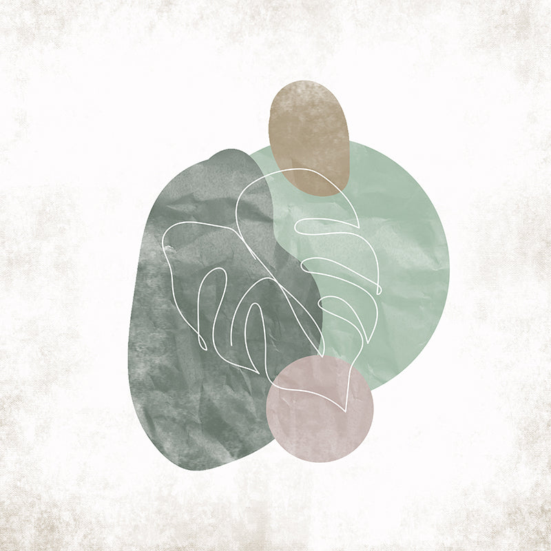 Illustration Plants Mural Mildew Resistant Wallpaper Sleeping Room Wall Mural