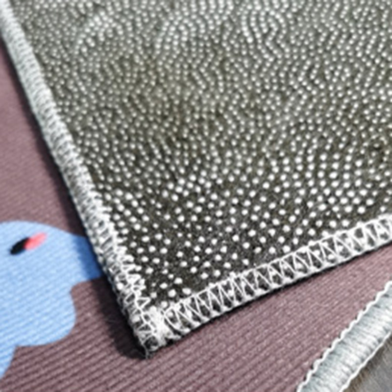 Tapis d'intérieur lavable en polyester, bloc de couleurs moderne, pour la décoration de la maison