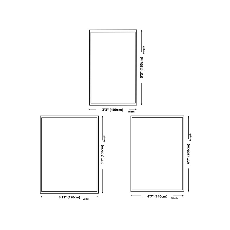 Modern Color Block Carpet Polyester Washable Indoor Rug for Home Decor