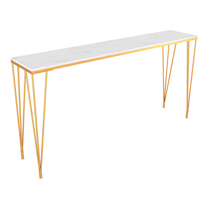 Glam 1/2/4/7 Pieces Bar Table Set Rectangle Wood Counter Table with High Stools