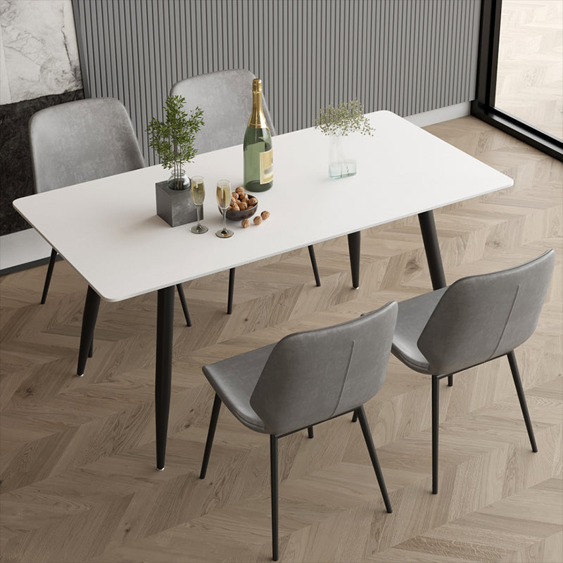 Modern 1/2/4/5/7 Pieces Dining Set Rectangle Stone Dining Table for Dining Room Kitchen