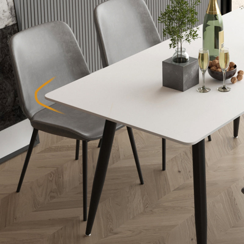 Modern 1/2/4/5/7 Pieces Dining Set Rectangle Stone Dining Table for Dining Room Kitchen