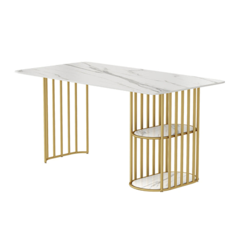 Nordic 1/2/4/5 Pieces Dining Set Rectangle Stone Dining Table for Dining Room