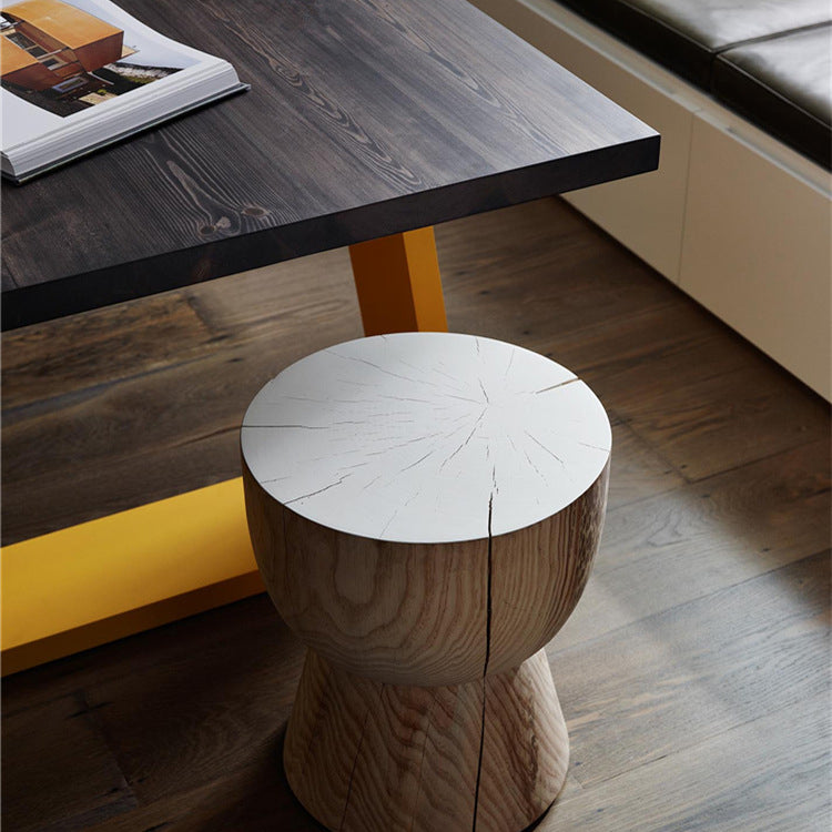 Metal Industrial Rectangle Indoor Table Pine Wood Top Table with Sled Base