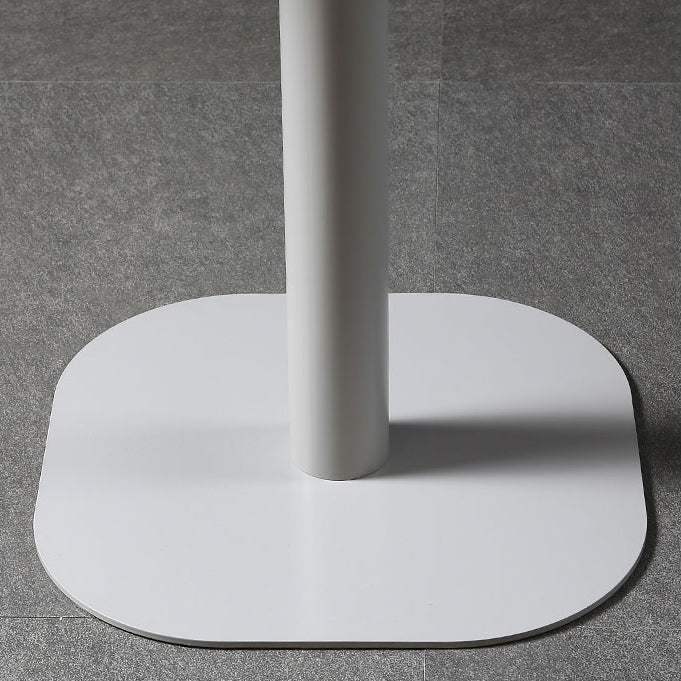 Metal Industrial Dining Table Manufactured Wood Top Table with Pedestal Base