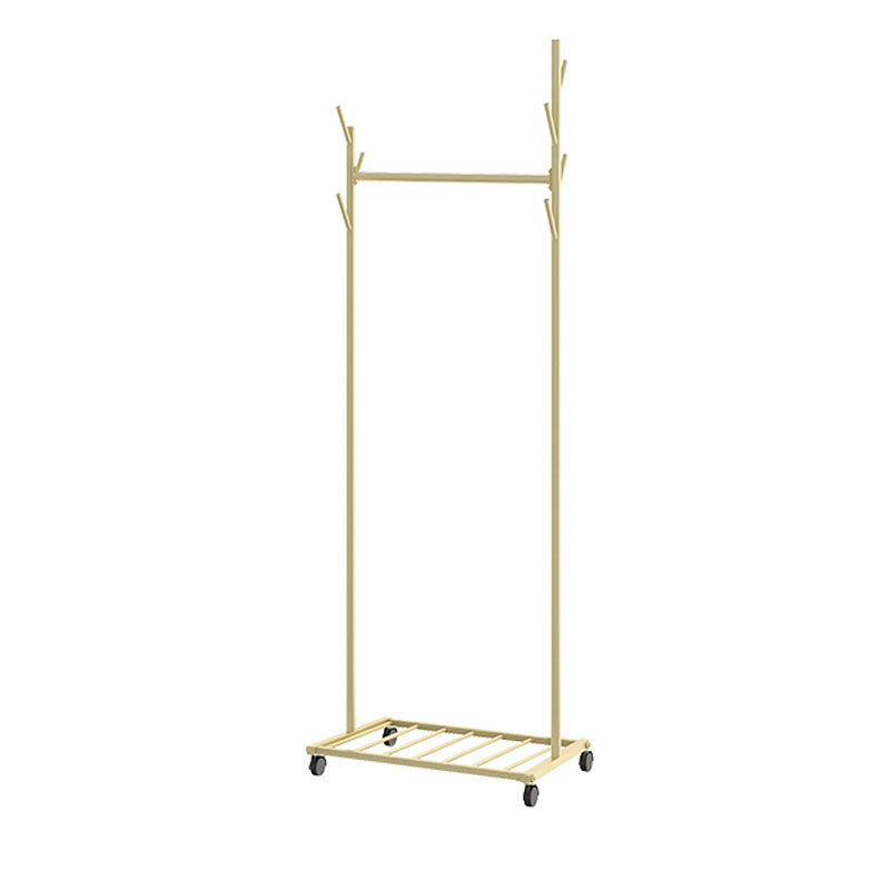 Glam Coat Hanger Metal No Distressed Entryway Kit With Storage Shelving