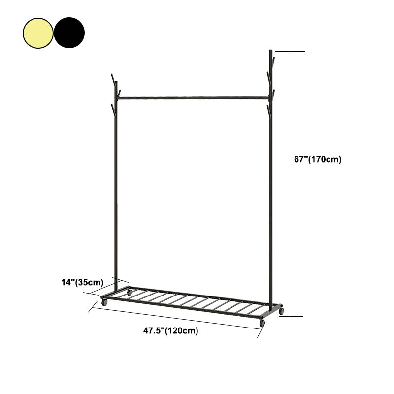Glam Coat Hanger Metal No Distressed Entryway Kit With Storage Shelving