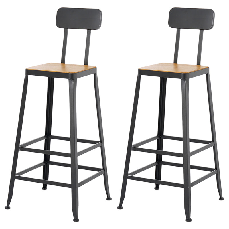 Industrial Footrest Table and Stool Set 1/2/9 Pieces Coffee Shop Bar Table Set