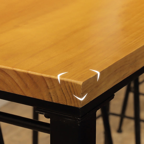 Industrial Footrest Table and Stool Set 1/2/9 Pieces Coffee Shop Bar Table Set