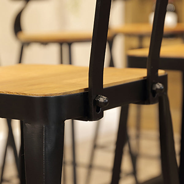 Industrial Footrest Table and Stool Set 1/2/9 Pieces Coffee Shop Bar Table Set