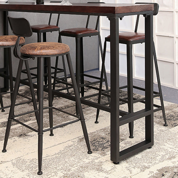 Industrial Rectangle Bar Table Set 1/2/4/7 Pieces Solid Wood Counter Table