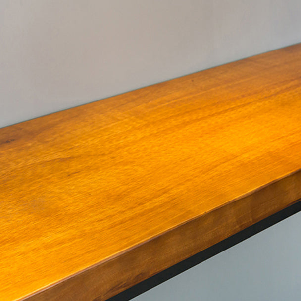 1/5 Pieces Industrial Rectangle Pub Table Set Wooden Counter Table with High Stools