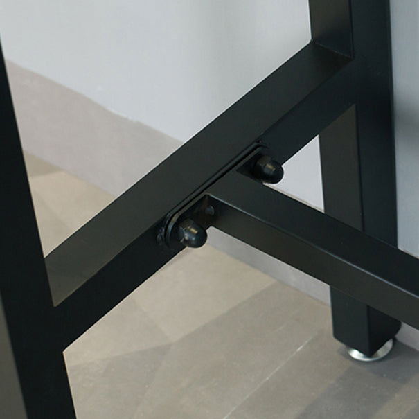 1/5 Pieces Industrial Rectangle Pub Table Set Wooden Counter Table with High Stools