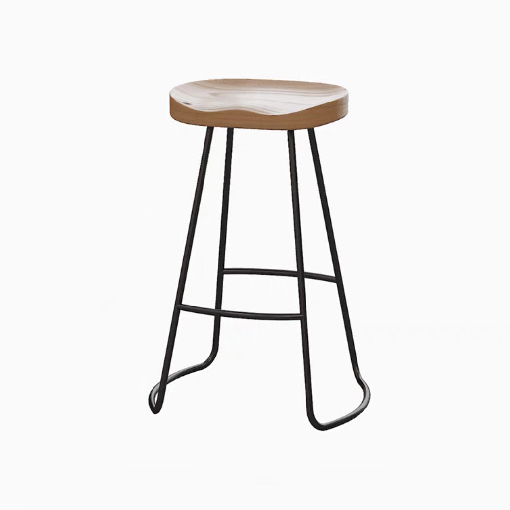 Luxurious Solid Wood Bar Table Set 1/4/5/9 Pieces Counter Table with Backless Stools