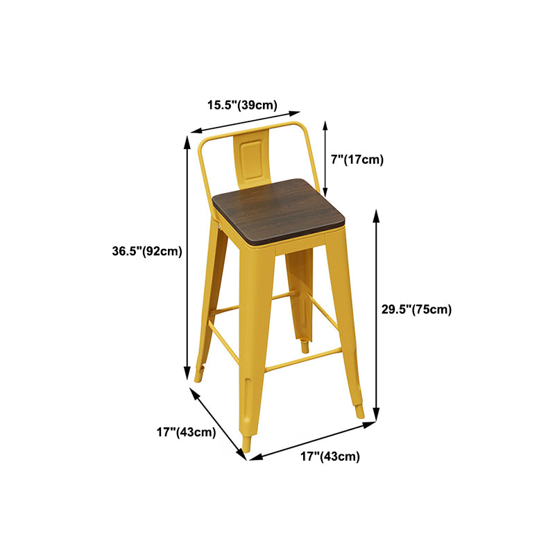 Trestle Rectangle Counter Set 1/2/4 Pieces Industrial Metal and Wood Pub Dining Set