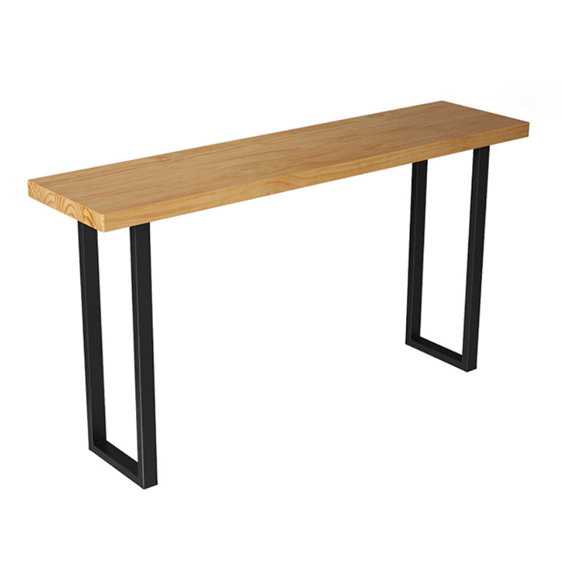 Modern 1/7 Pieces Bar Table Set Rectangle Pine Wood Counter Table with Stools