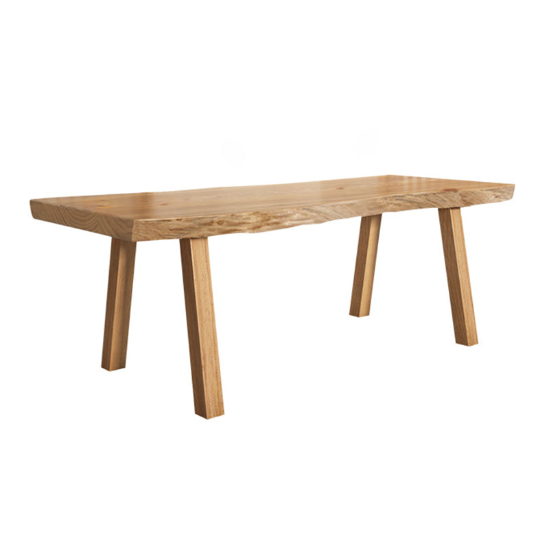 Modern Rectangle Dining Set 1/2/4/5/6 Pieces Solid Wood Legs Indoor Dinette Set