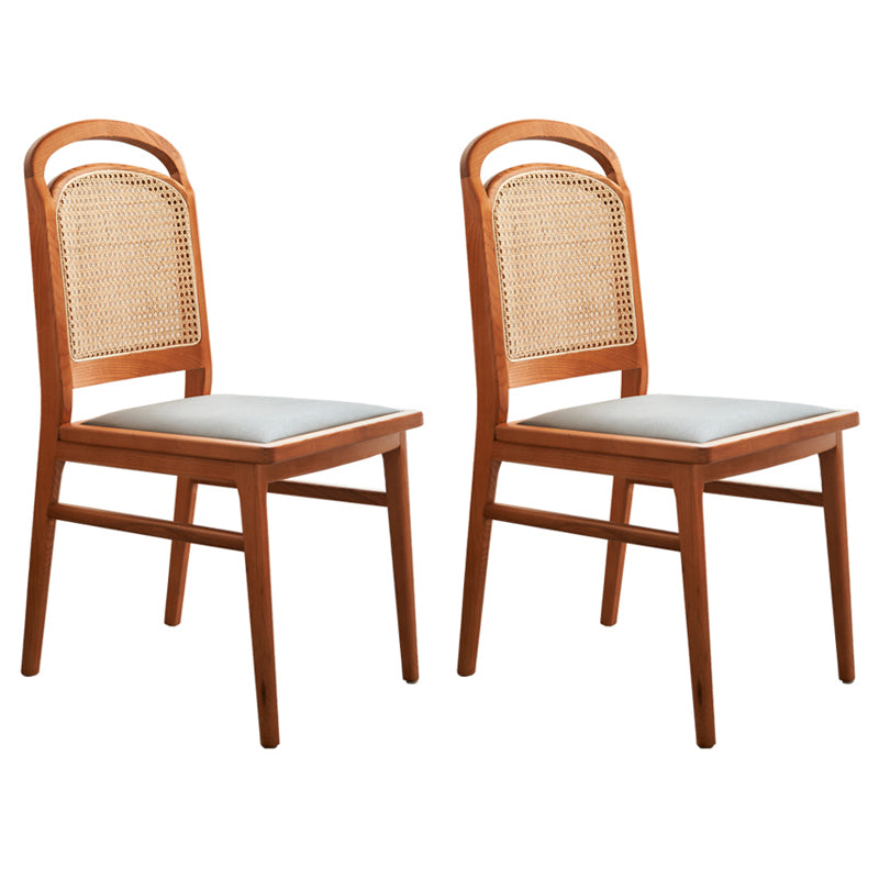 Solid Wood Dining Table Set 1/2/5/7 Pcs Rectangle Table with Side Chairs