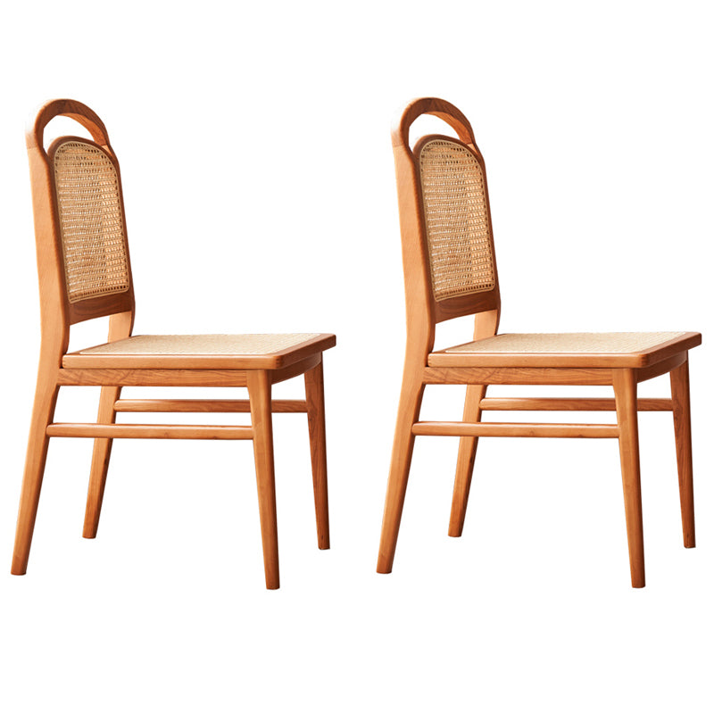 Solid Wood Dining Table Set 1/2/5/7 Pcs Rectangle Table with Side Chairs