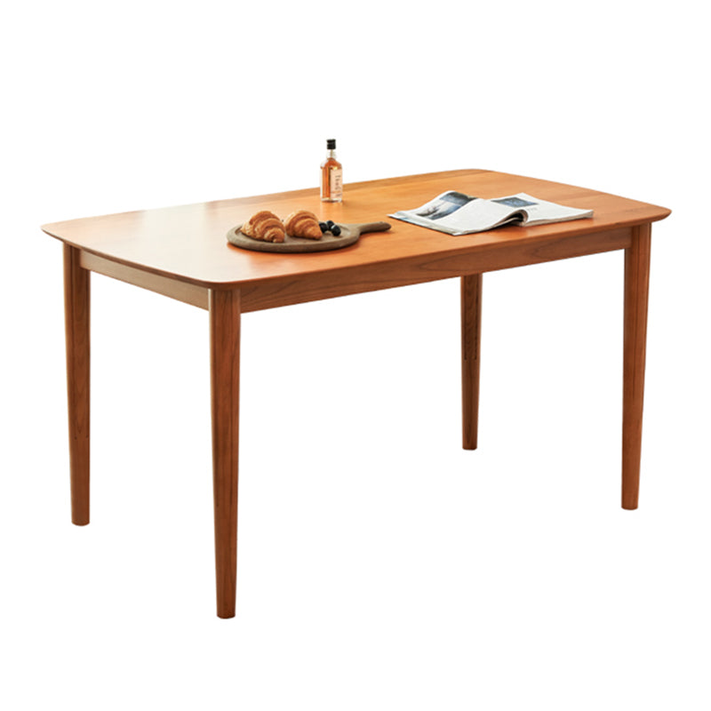 Solid Wood Dining Table Set 1/2/5/7 Pcs Rectangle Table with Side Chairs