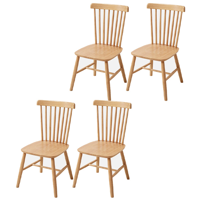 Contemporary Solid Wood Side Chair Metallic Finish Indoor-Outdoor Windsor Chair