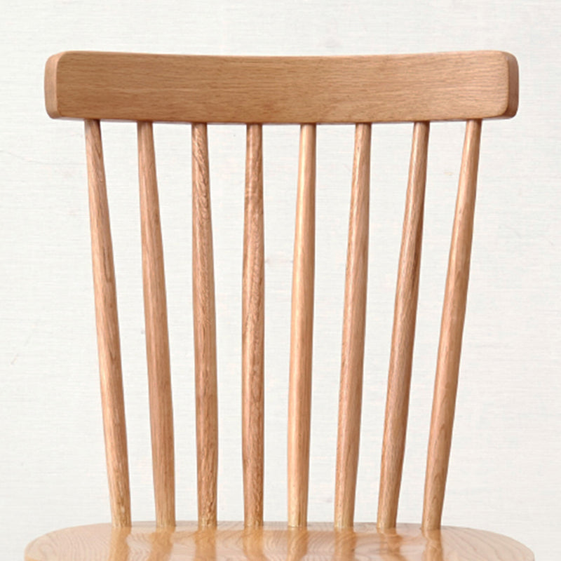 Contemporary Solid Wood Side Chair Metallic Finish Indoor-Outdoor Windsor Chair