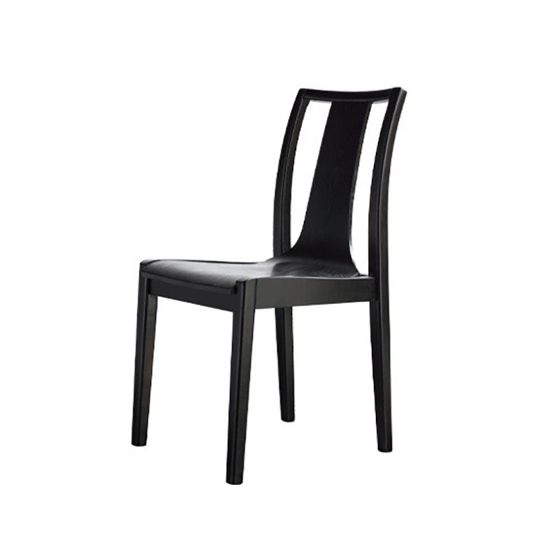 Scandinavian Wood Indoor-Outdoor Room Side Chair Slat Back Chair