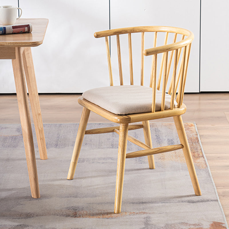 Modern Solid Wood Arm Chair Windsor Side Chair for Dining Room
