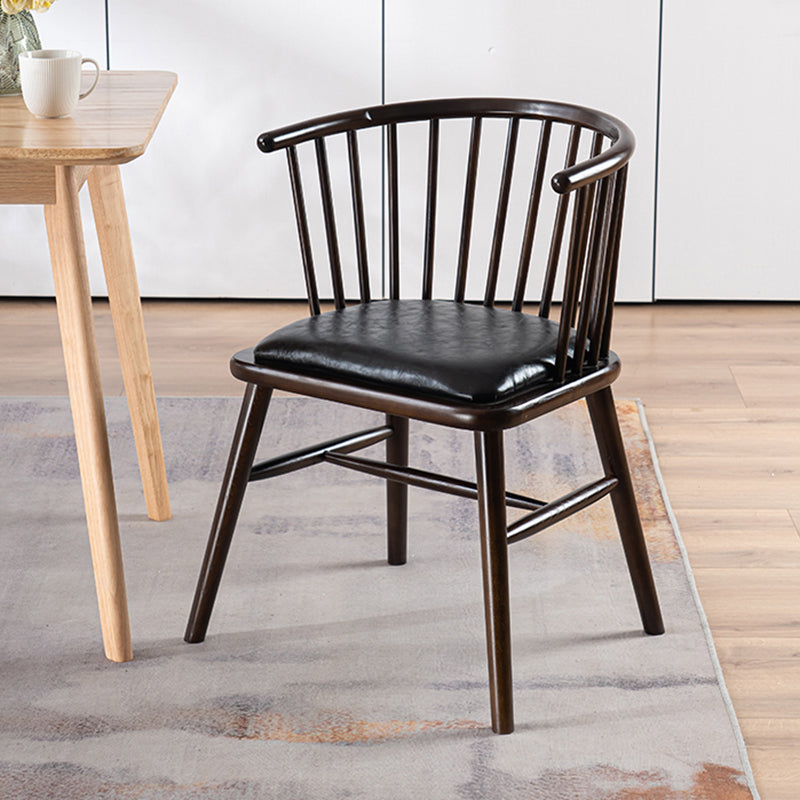 Modern Solid Wood Arm Chair Windsor Side Chair for Dining Room