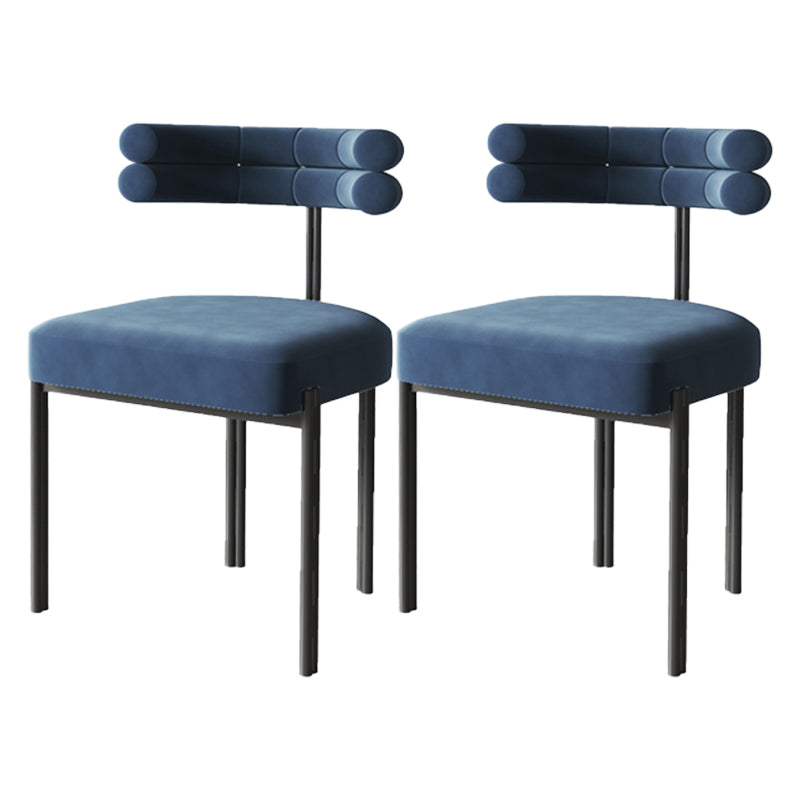 Contemporary Metal Indoor-Outdoor Room Chair Open Back Side Chair