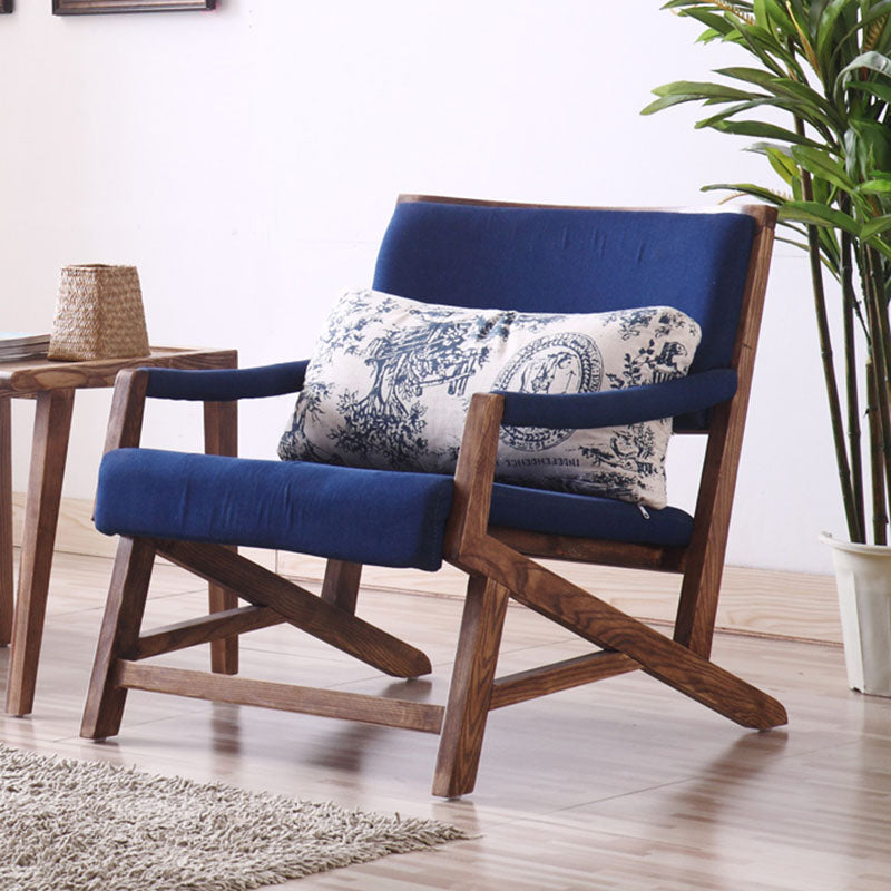 Traditional Style Kitchen Dining Chair Dining Arm Side Chair with Wooden Legs