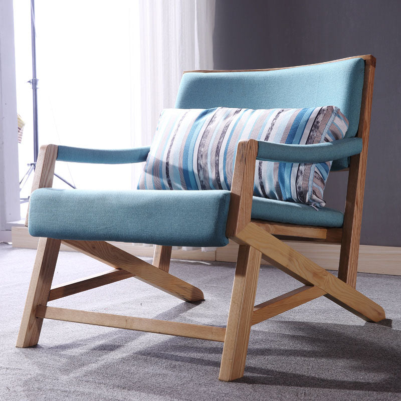 Traditional Style Kitchen Dining Chair Dining Arm Side Chair with Wooden Legs