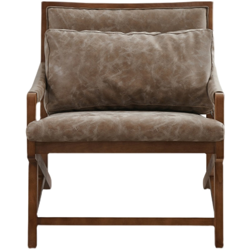 Traditional Style Kitchen Dining Chair Dining Arm Side Chair with Wooden Legs