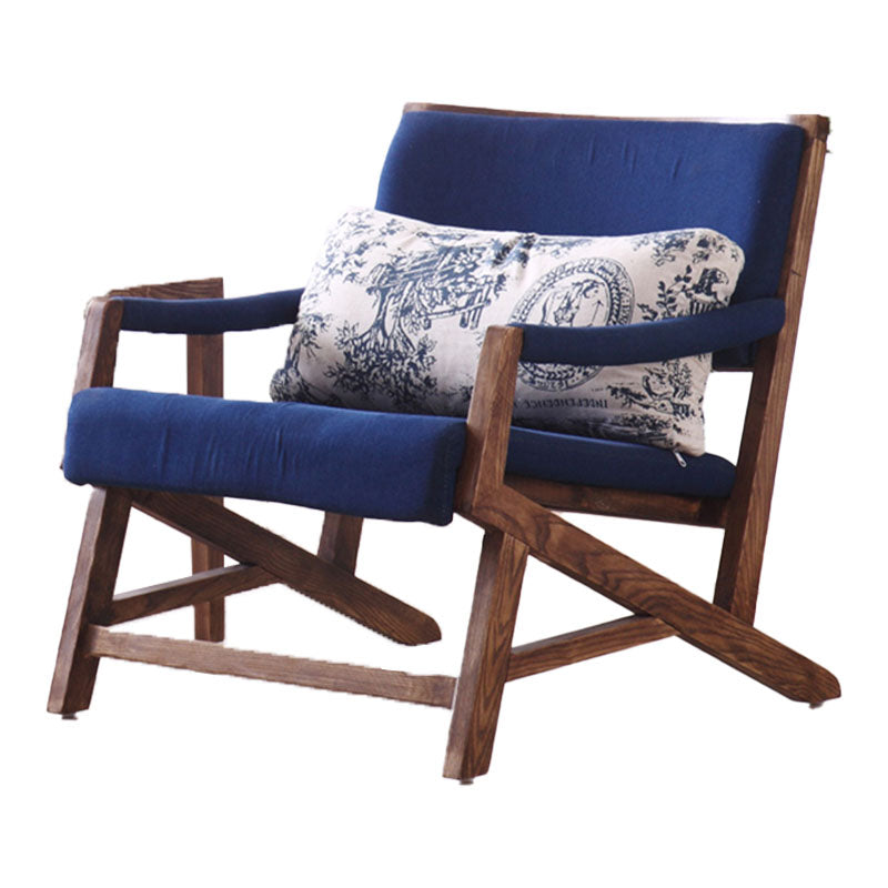 Traditional Style Kitchen Dining Chair Dining Arm Side Chair with Wooden Legs