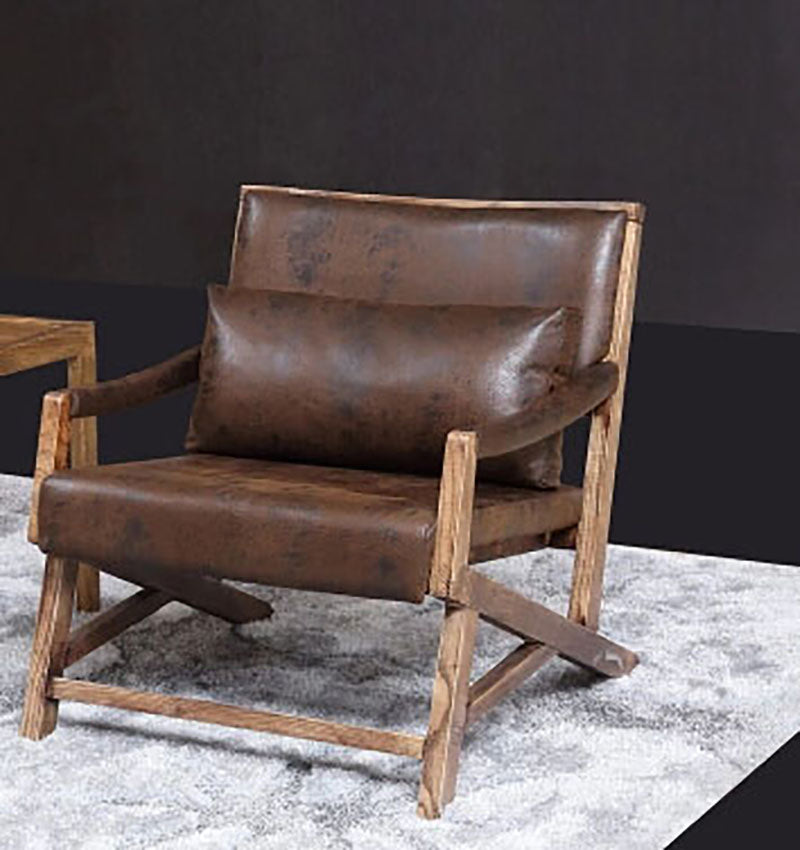 Traditional Style Kitchen Dining Chair Dining Arm Side Chair with Wooden Legs