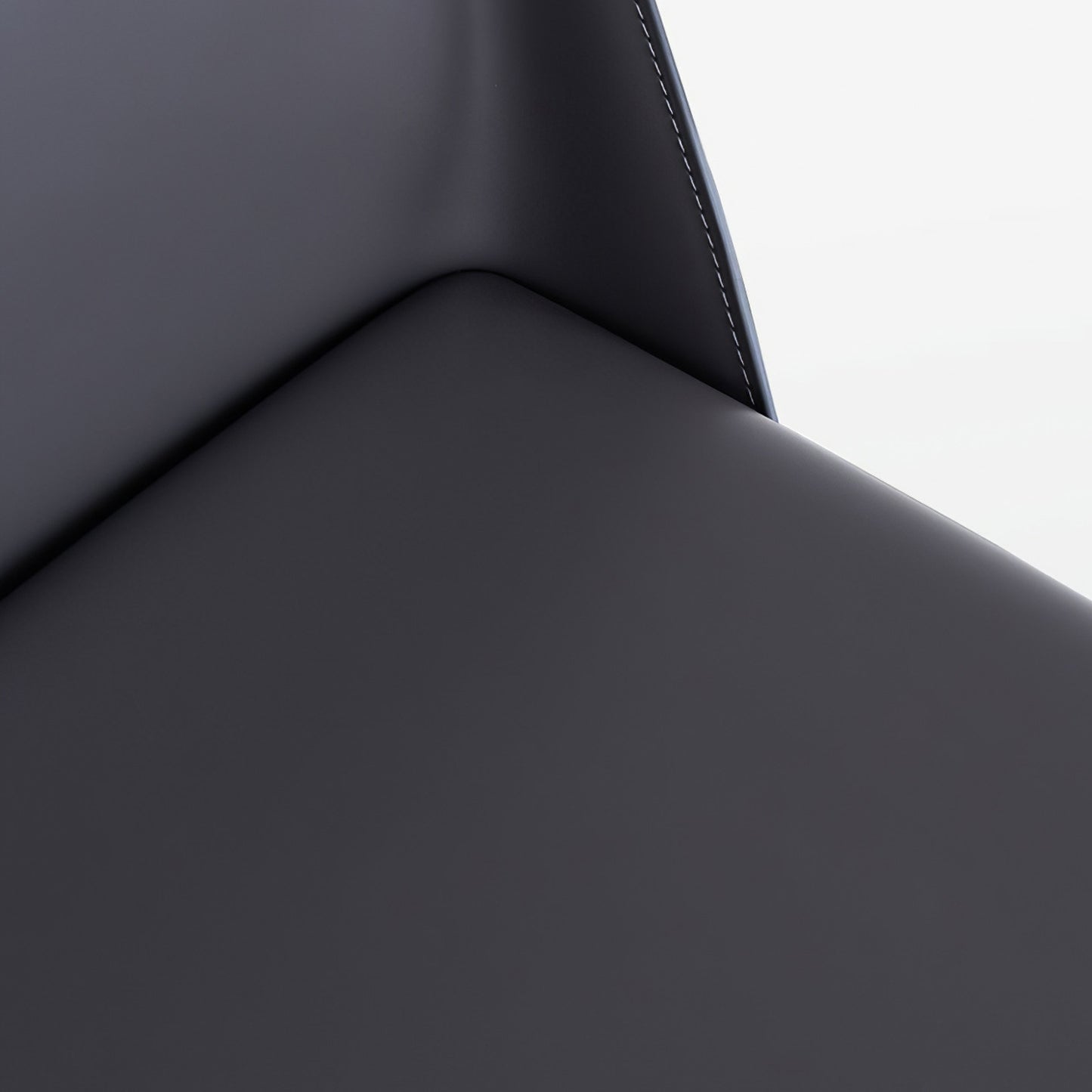 Contemporary Design Armless Side Chairs Leather Solid Back Dining Side Chair