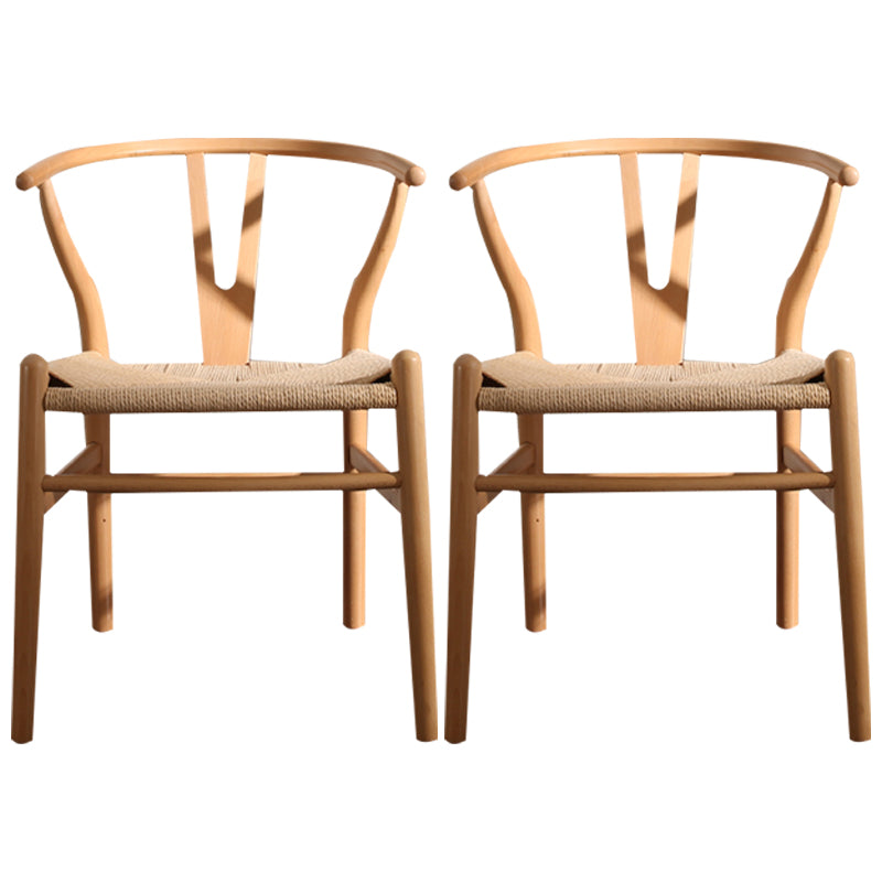 Contemporary Style Dining Wooden Chairs Kitchen Dining Armless Side Chairs